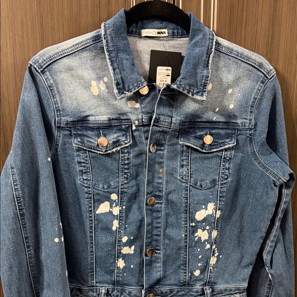 Fashion Nova Blue Distressed Denim Mini Dress - Picture 3 of 5